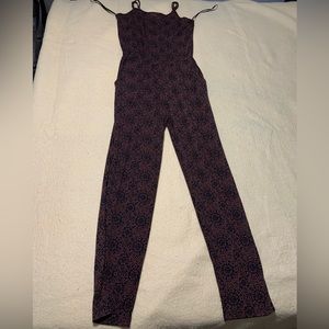 Brown-black Forever 21 jumpsuit